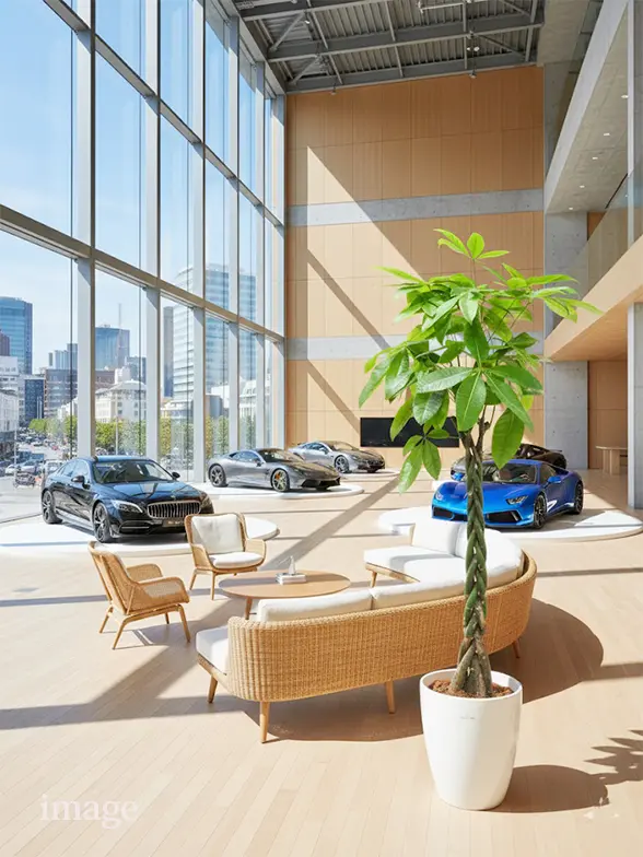 パキラ 大鉢Lサイズ ラスターポット付